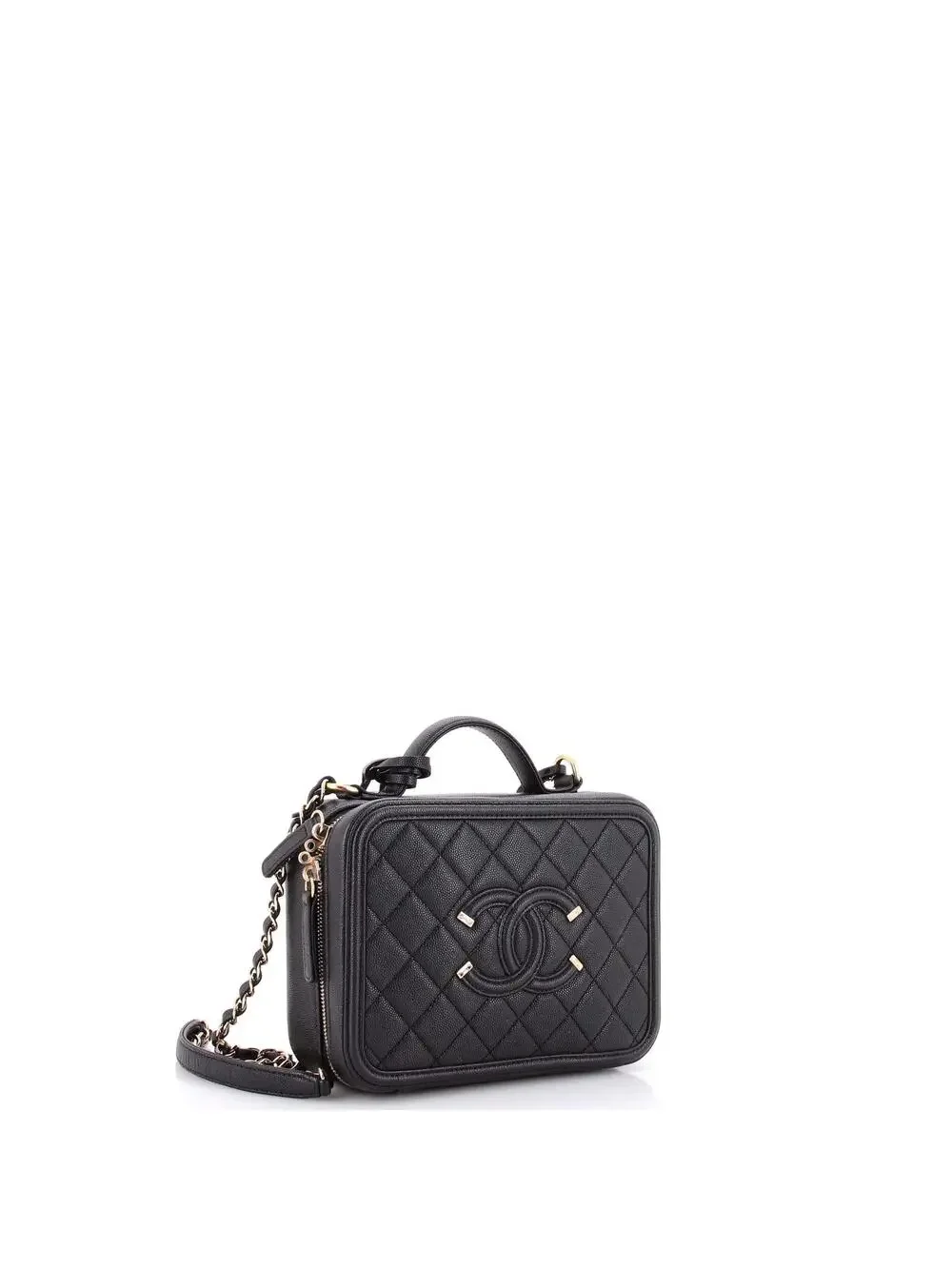 Chanel Filigree Vanity Case Quilted #301658C42B